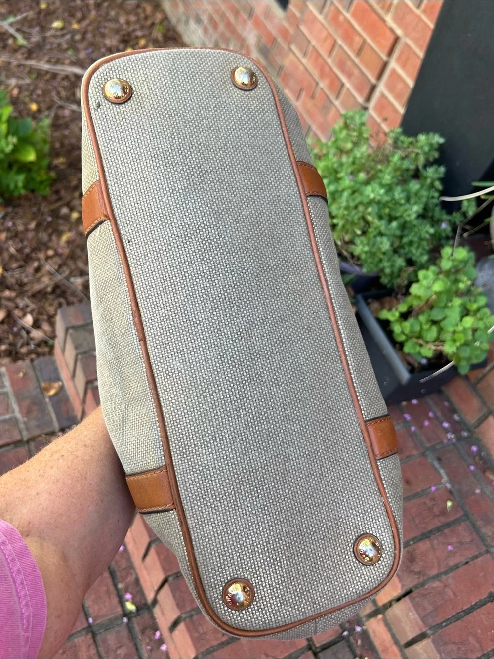 Michael Kors Canvas & Leather Tote Bag